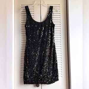 Sequin Mini little black dress